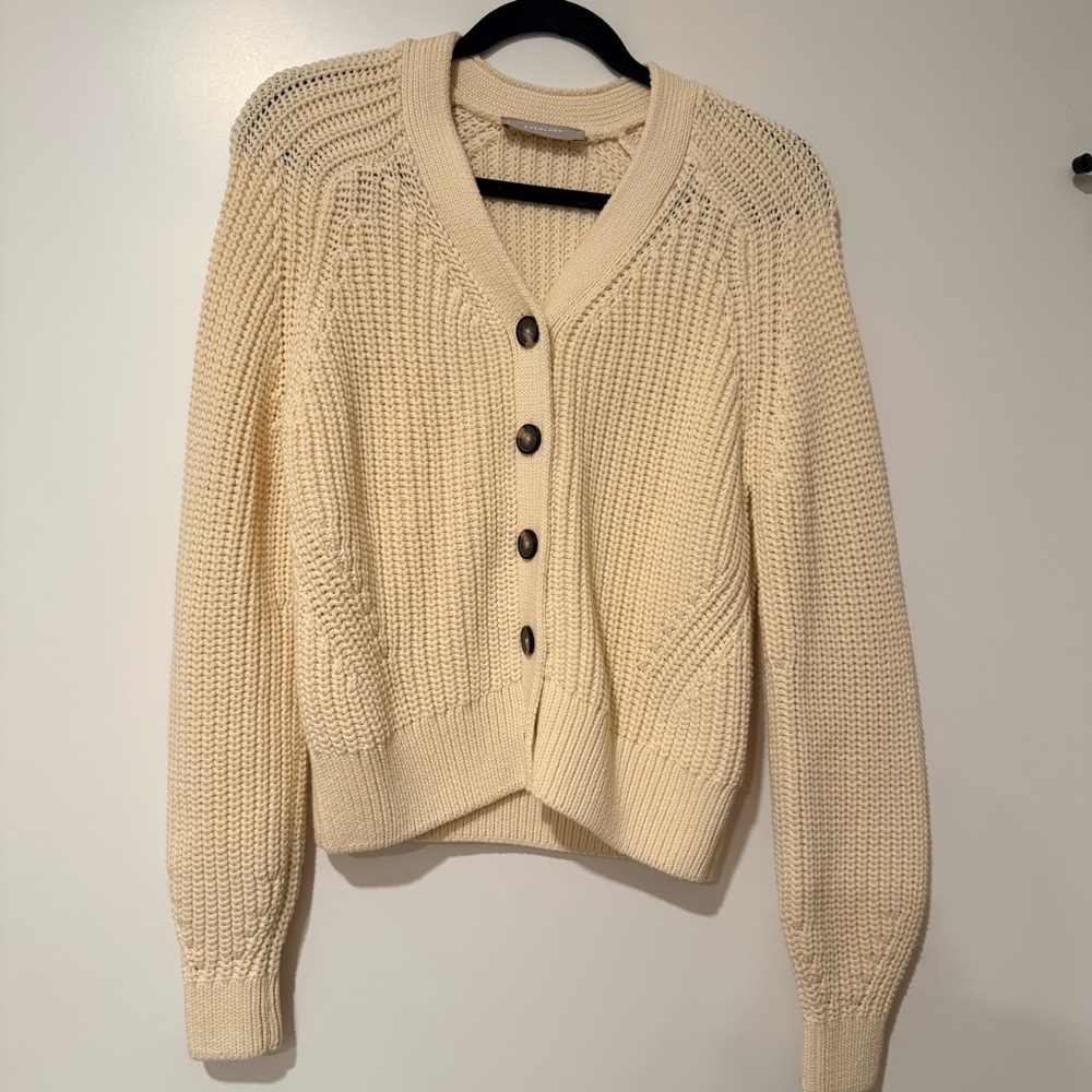 Everlane Cream Knit Cardigan
